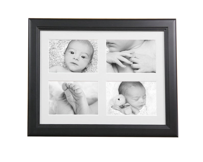 White Picture Frames With 3 4 5 6 7 8 9 10 Opening Collage Mat to Hold 4x6  Photographs for Wedding Sign, Newborn Timeline, Name Frame 