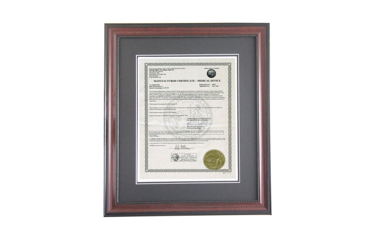 8-1/2"x11" Walnut Bead Graduation Diploma Frame