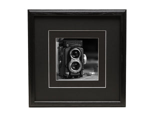 Black Photo Frame - Double Black Mat, 12 x 12 Square Frame