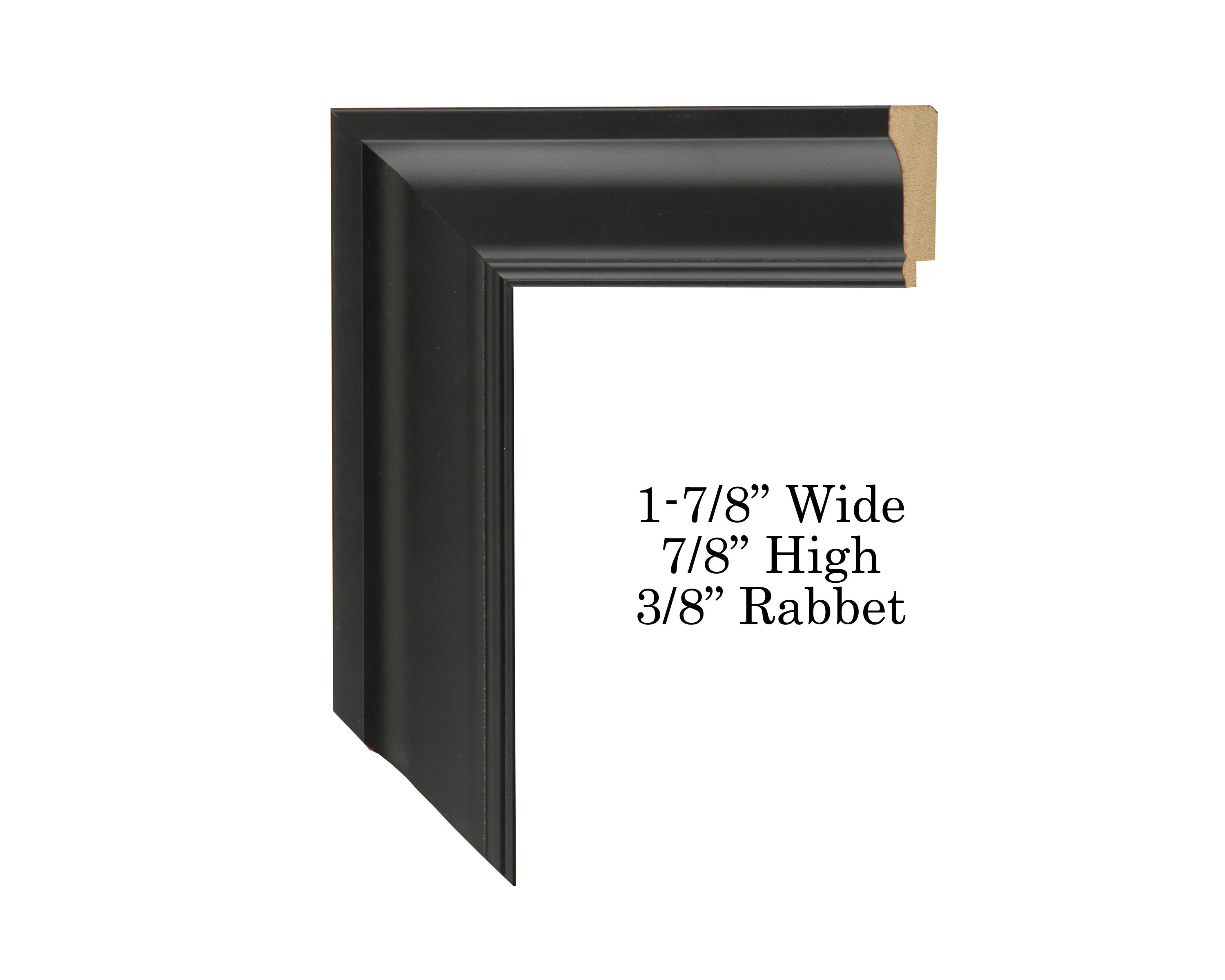 12" x 12" Black Frame - Double White Mat, Square Picture Frame