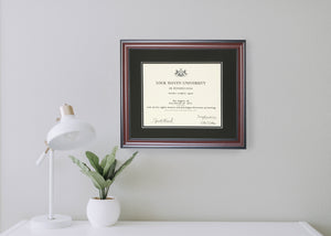 8-1/2"x11" Mahogany Bead Graduation Diploma Frame