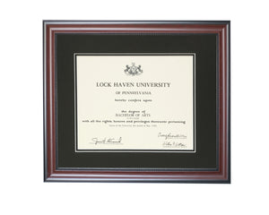8-1/2"x11" Mahogany Bead Graduation Diploma Frame