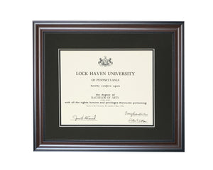 15-3/4"x22" Walnut Bead Graduation Diploma Frame